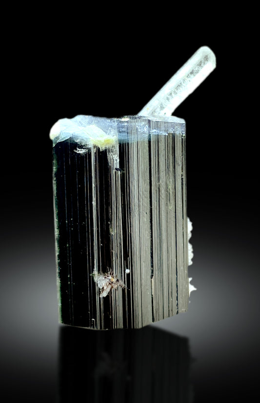 Natural Blue Cap Tourmaline with Aquamarine from Skardu Pakistan - 16 gram