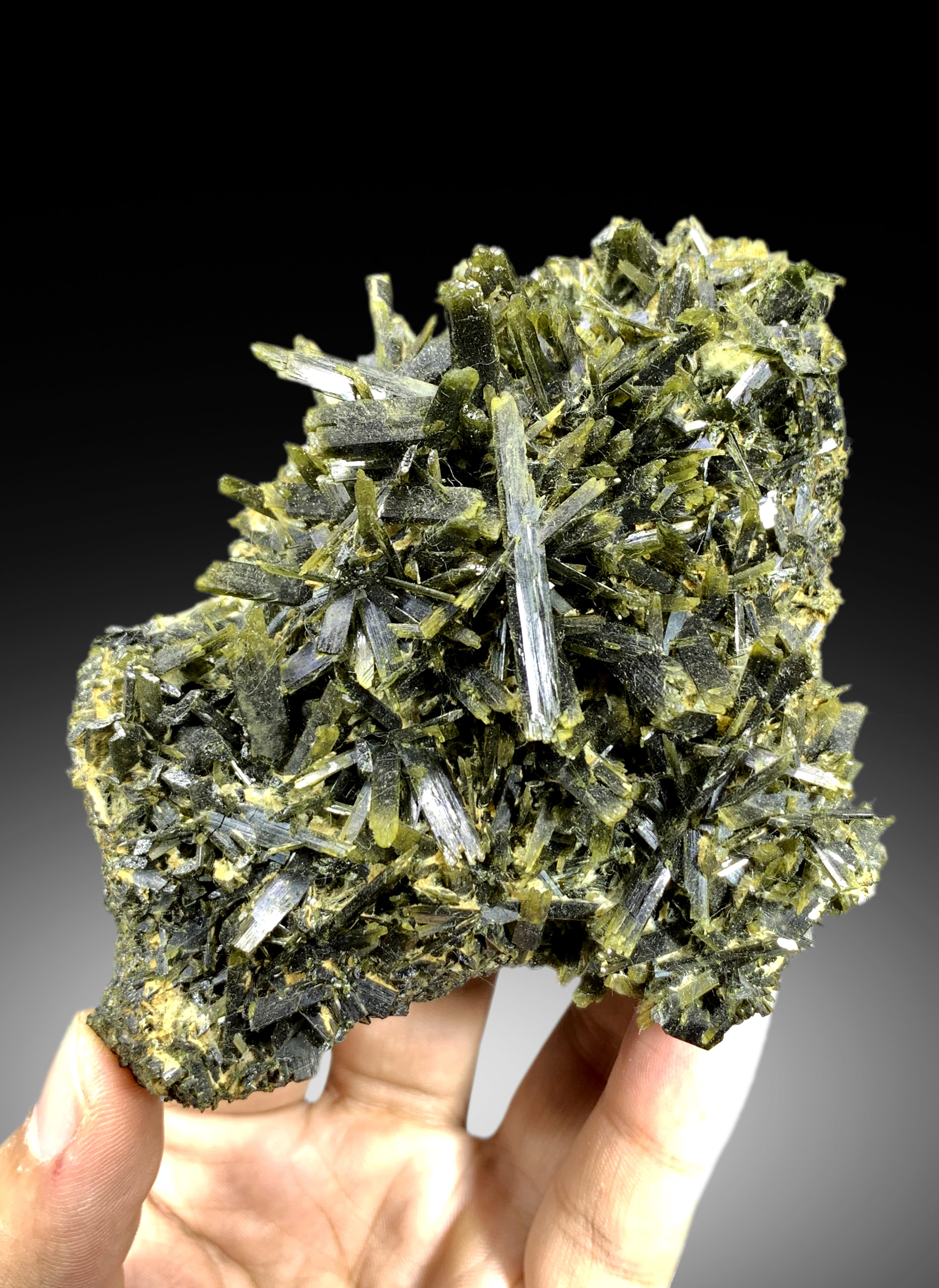 Natural Green Epidote Cluster from Skardu Pakistan - 248 gram