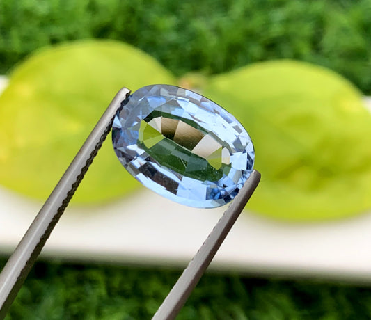 Cusshion Cut Santa Maria Color Blue Aquamarine Gemstone, Loose Gemstone - 5.35 CT
