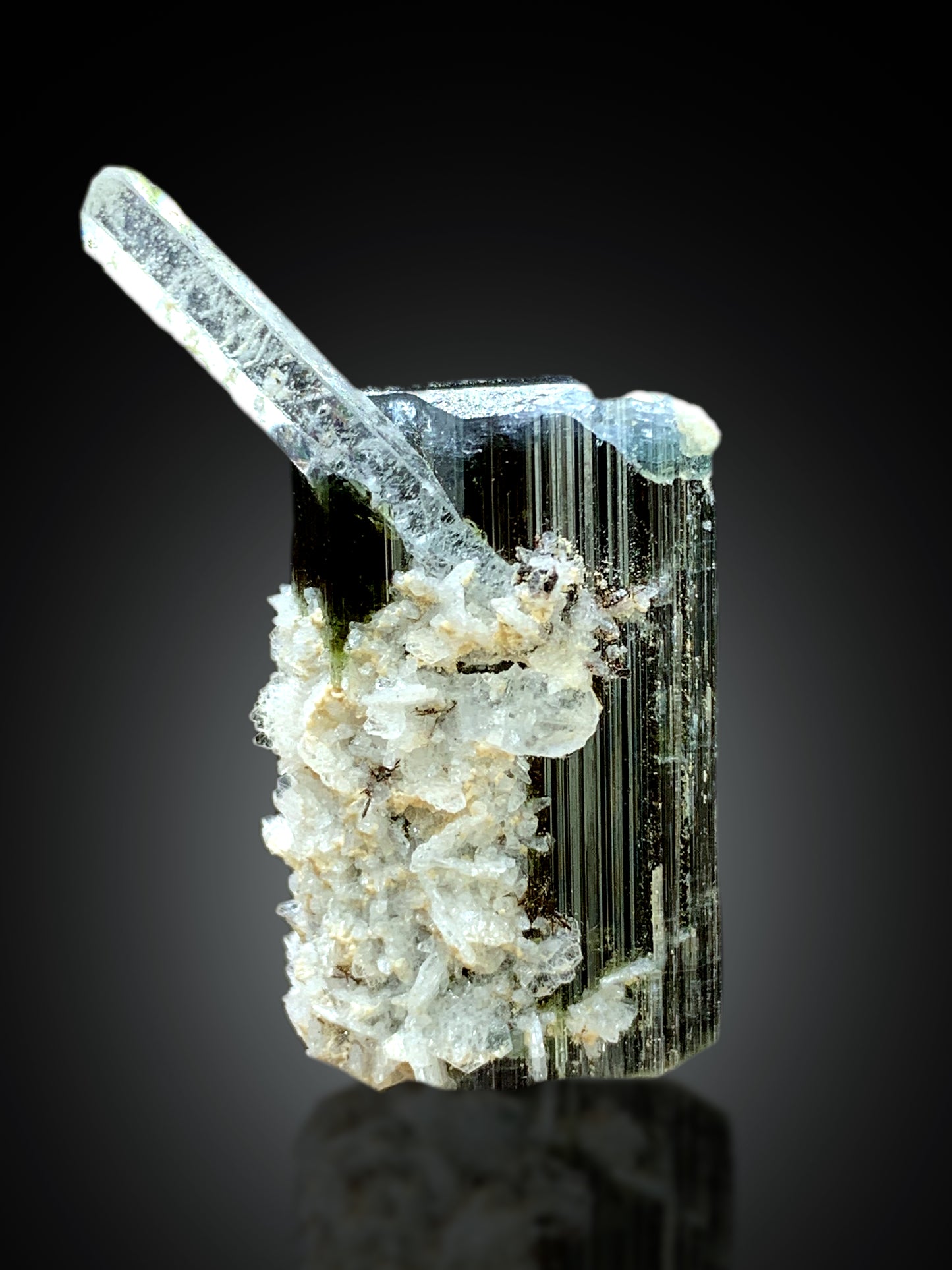 Natural Blue Cap Tourmaline with Aquamarine from Skardu Pakistan - 16 gram
