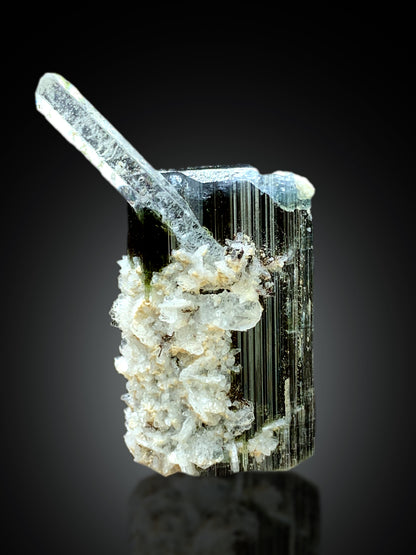 Natural Blue Cap Tourmaline with Aquamarine from Skardu Pakistan - 16 gram
