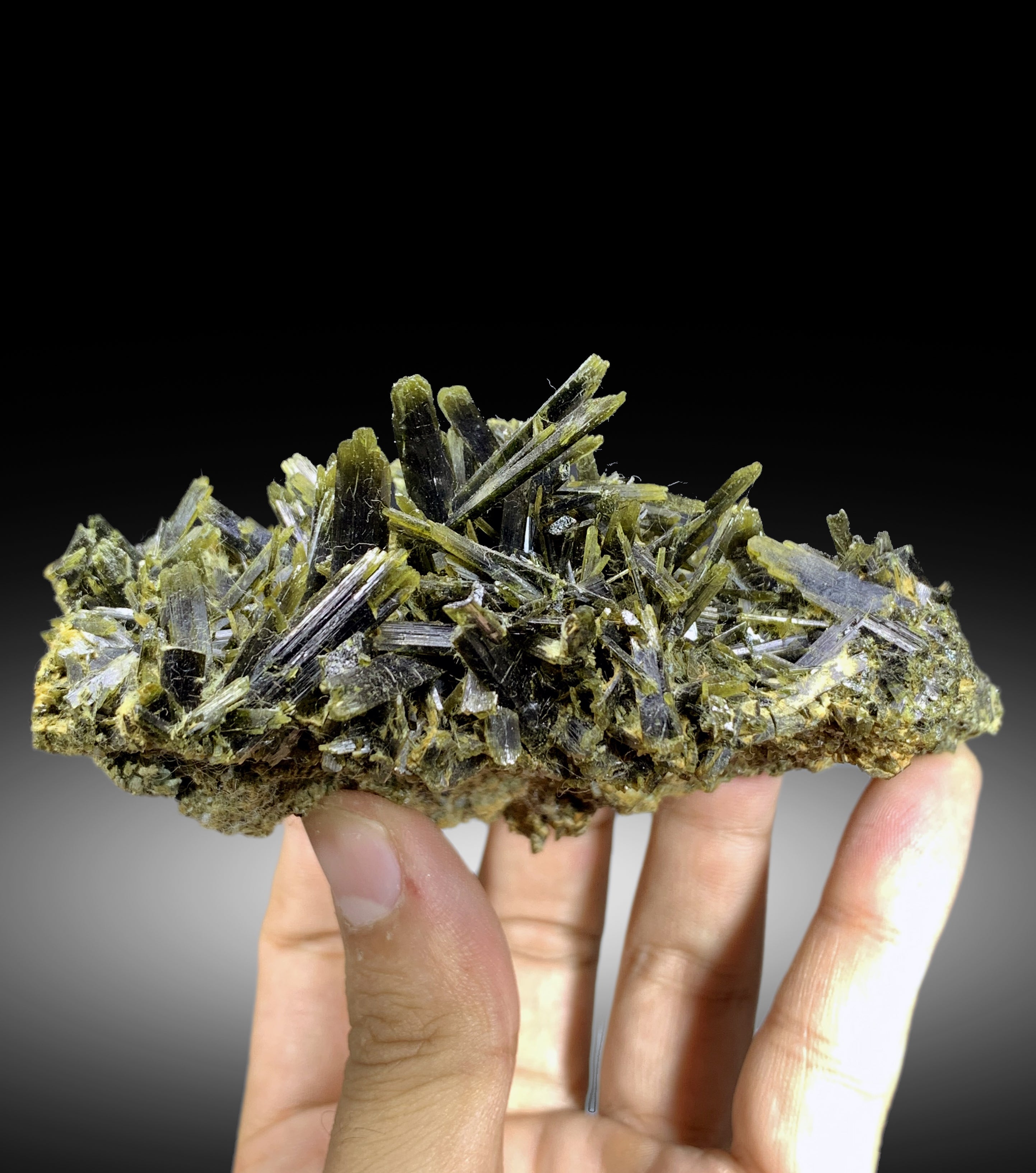 Natural Green Epidote Cluster from Skardu Pakistan - 248 gram
