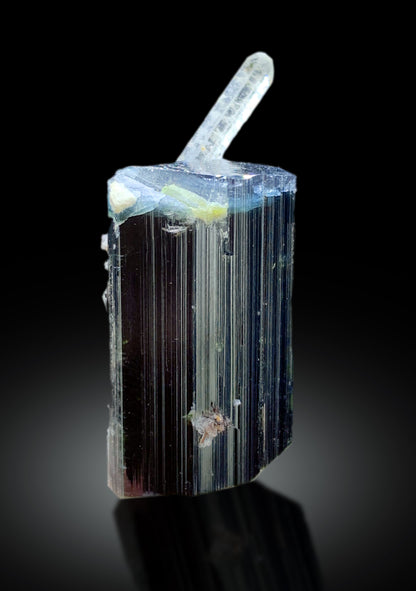 Natural Blue Cap Tourmaline with Aquamarine from Skardu Pakistan - 16 gram