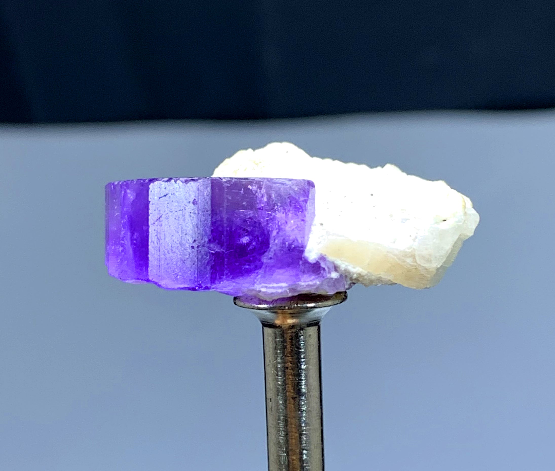 Purple Apatite on Albite on Afghanistan - 40.95 carats