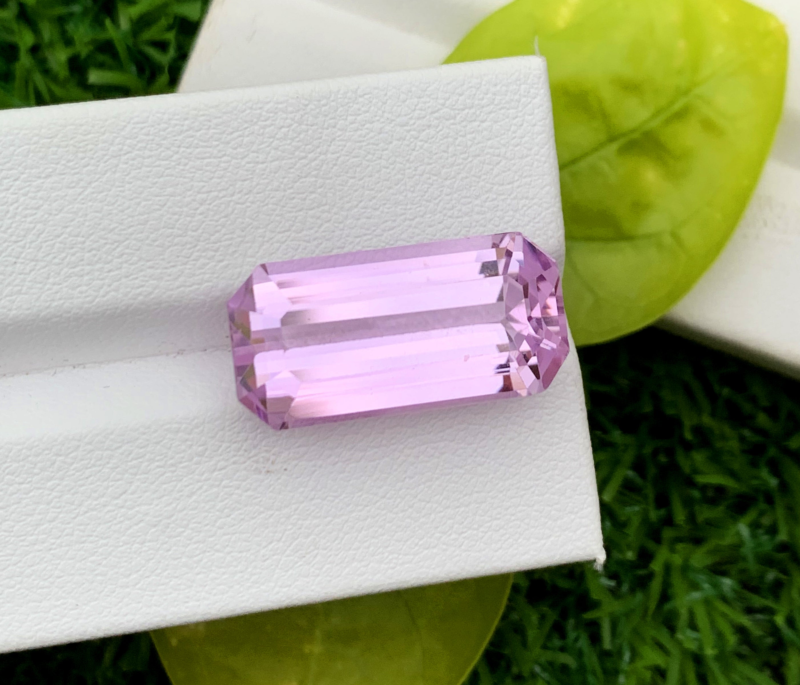 Emerald Cut Pink Kunzite Gemstone, Loose Gemstone, Kunzite Faceted Cut Stone - 21.10 CT