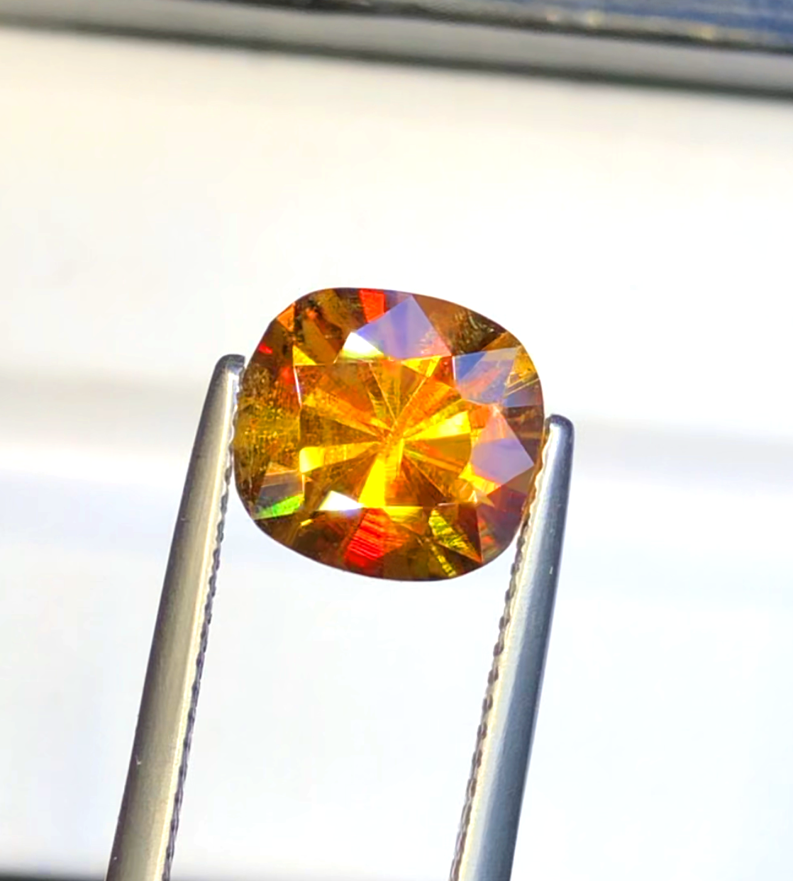 Sparkling Full Fire Sphene Titanite Gemstone With Strong Trichroism, Loose Gemstone, Oval Cut Faceted Rare Sphene - 3.25 CT