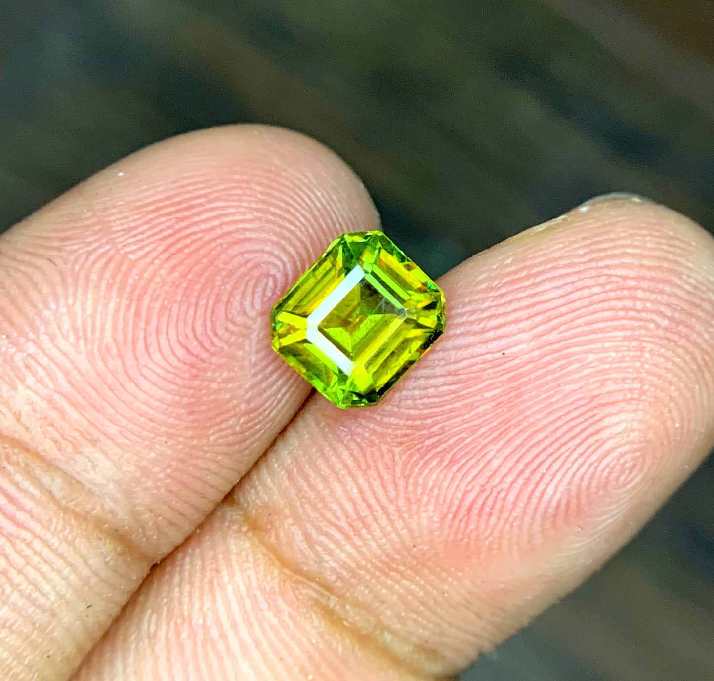 Full Fire Titanite Sphene Gemstone, Octagon Cut Faceted Sphene Cut Stone, Sphene Gemstone for Ring - 1.55 CT