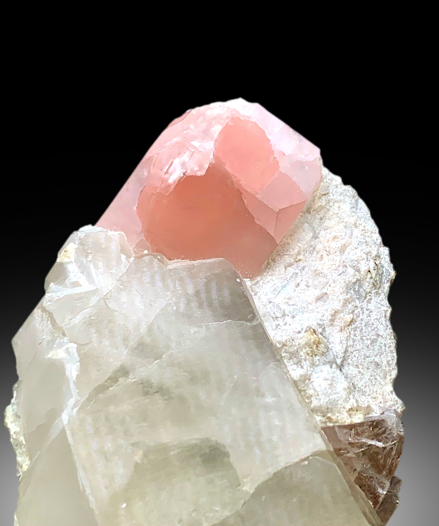 Natural Pink Morganite Crystal on Quartz, Morganite Specimen, Raw Mineral, Morganite from Dara-i-Pech Afghanistan - 2365 gram