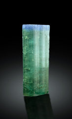 Blue Cap Green Tourmaline Crystal from Paprok Afghanistan - 124.20 carats