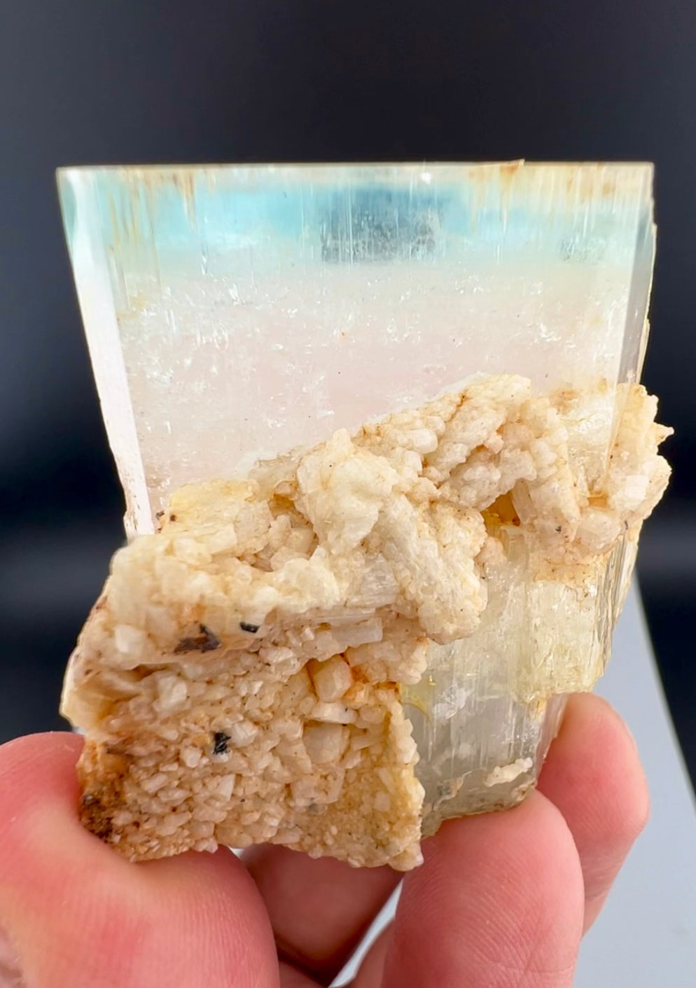 AquaMorganite Specimen From Pakistan - 92 Grams