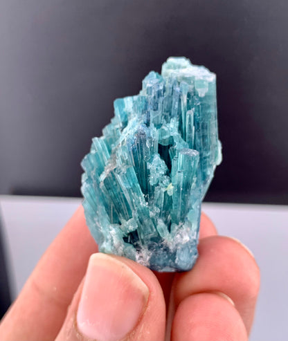 Indicolite Blue Tourmaline Crystal Bunch From Afghanistan - 24 Grams
