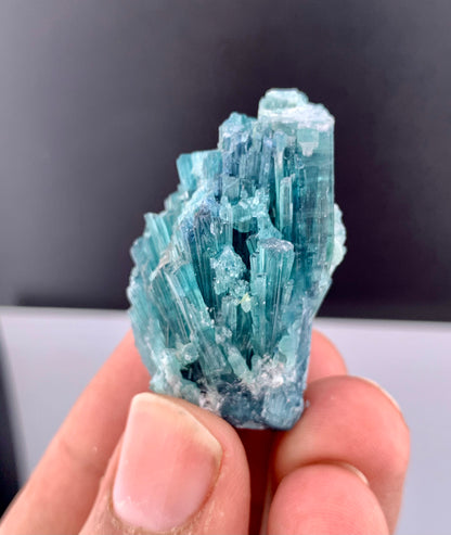 Indicolite Blue Tourmaline Crystal Bunch From Afghanistan - 24 Grams
