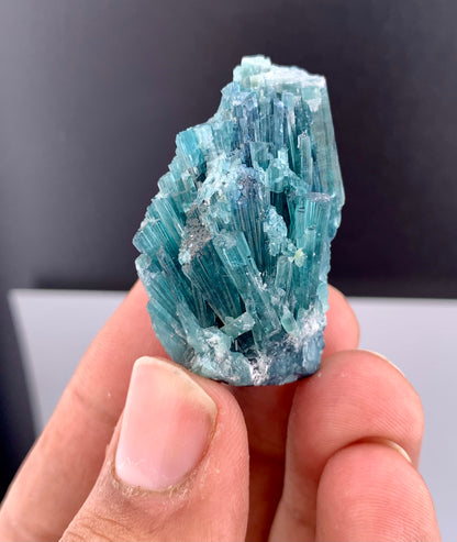Indicolite Blue Tourmaline Crystal Bunch From Afghanistan - 24 Grams