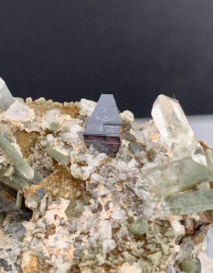 Rare Anatase Crystals With Quartz On Matrix From Pakistan - 113 Grams