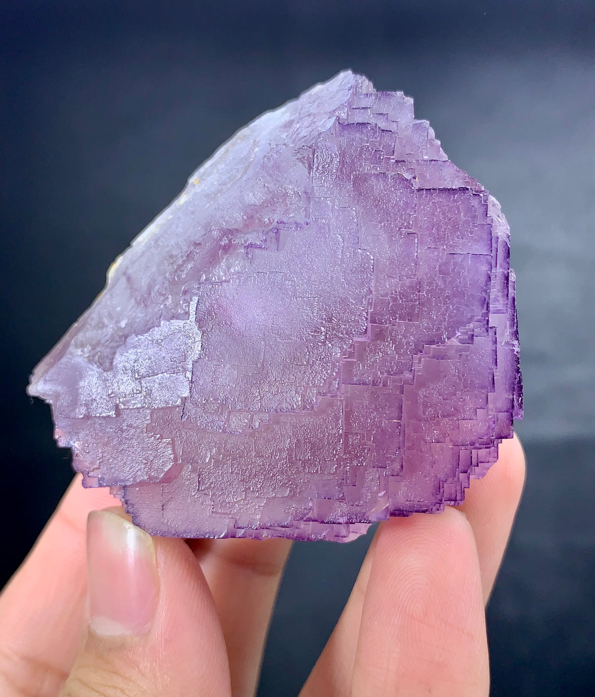 Purple Phantom Fluorite Crystal From Pakistan - 149 Grams