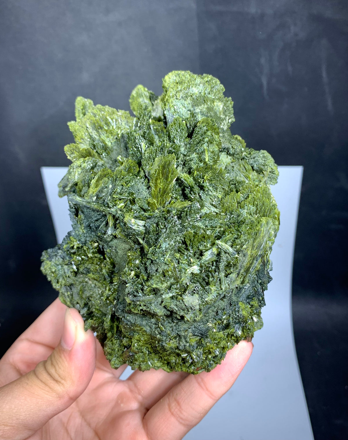 Tree Green Epidot Crystal From Pakistan - 744 Grams