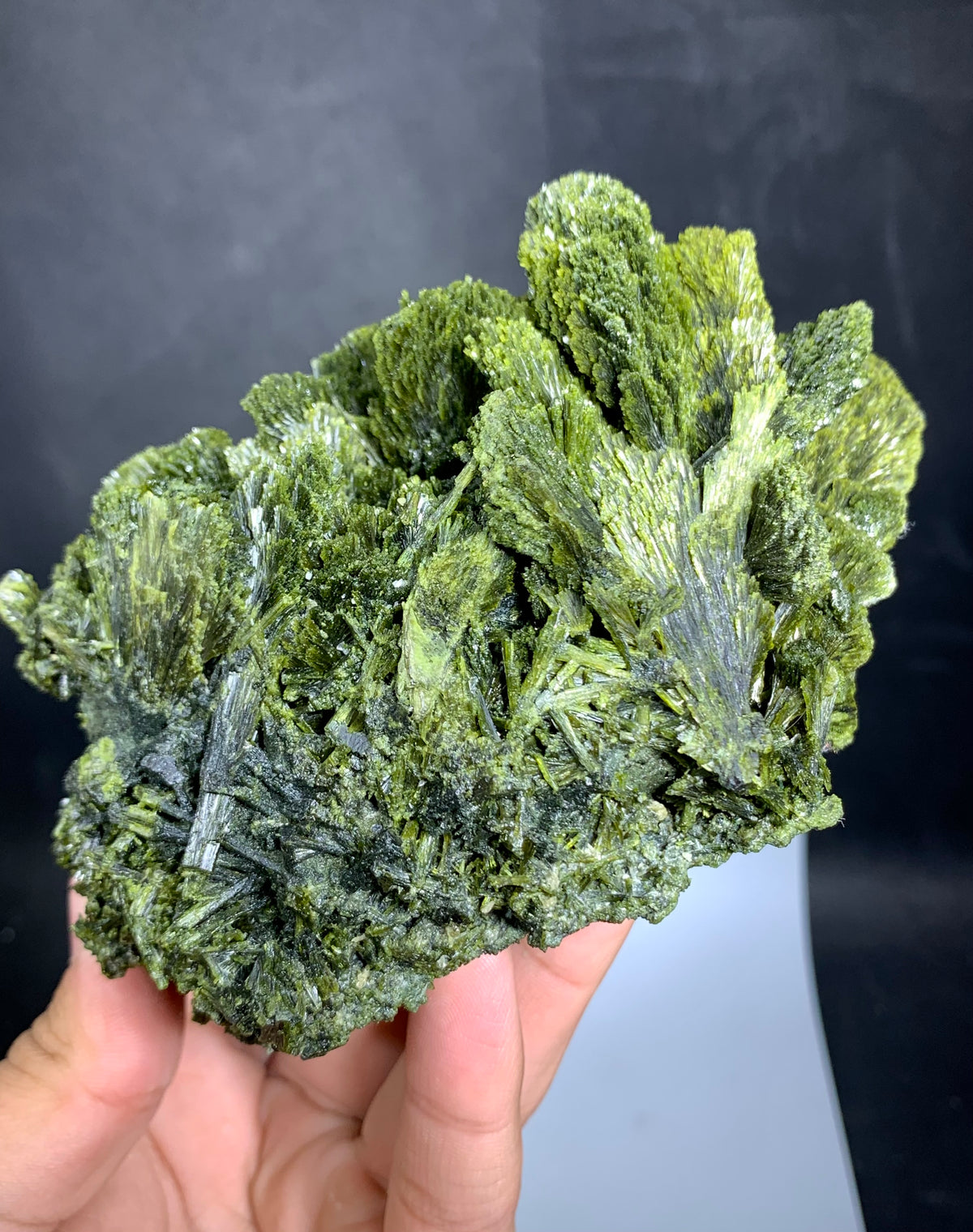 Tree Green Epidot Crystal From Pakistan - 744 Grams
