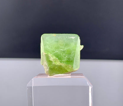 Lush Green Peridot Crystal From Pakistan - 29.70 Carats