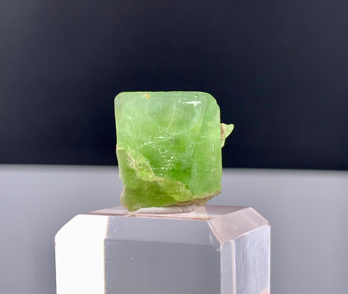 Lush Green Peridot Crystal From Pakistan - 29.70 Carats