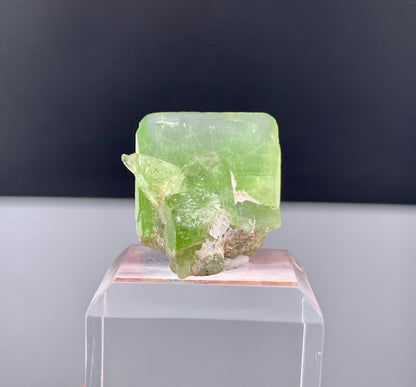 Lush Green Peridot Crystal From Pakistan - 29.70 Carats
