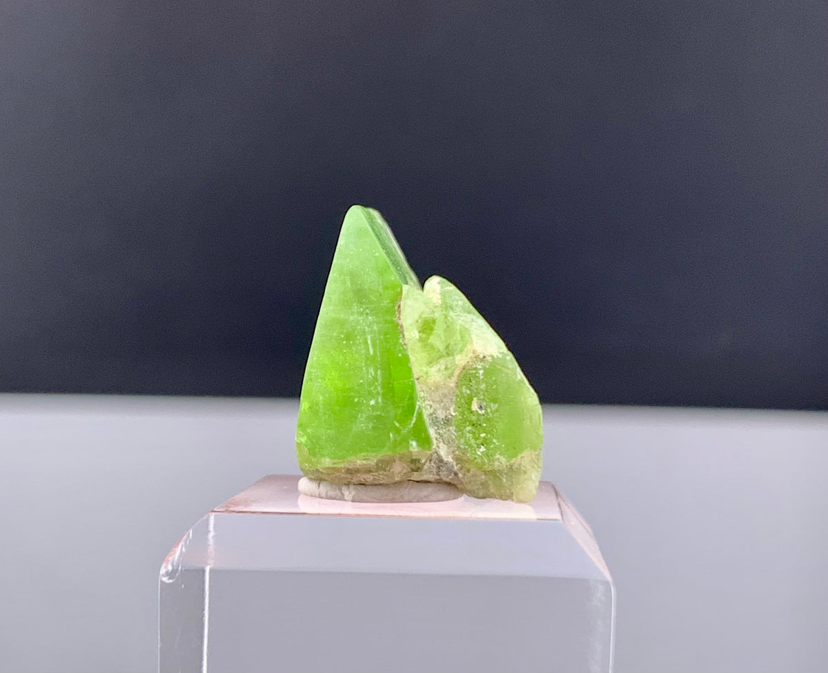 Lush Green Peridot Crystal From Pakistan - 29.70 Carats