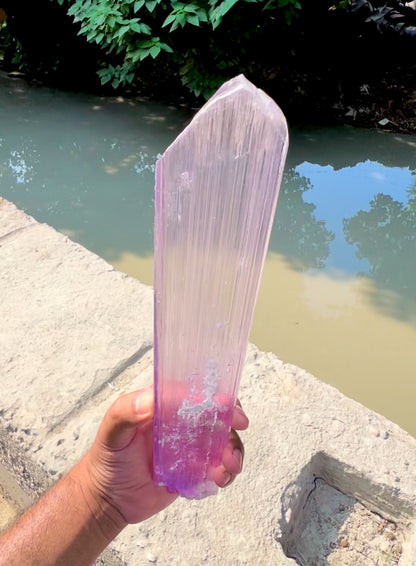 Huge Size Museum Grade Pink Kunzite with DNA Helix from Afghanistan - 554 gram