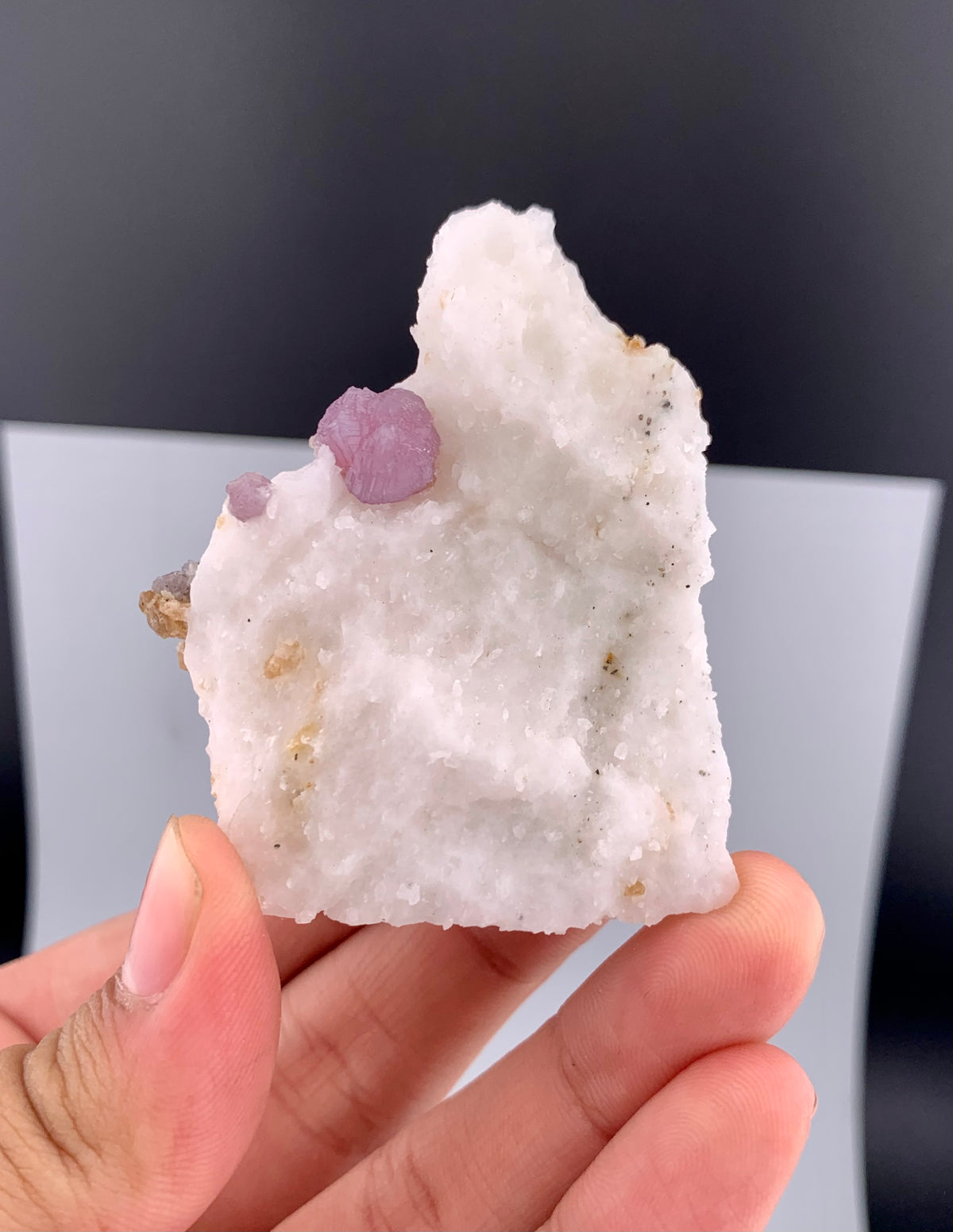 Fluorescent Pink Spinel Crystal On Matrix from Afghanistan - 71 Grams