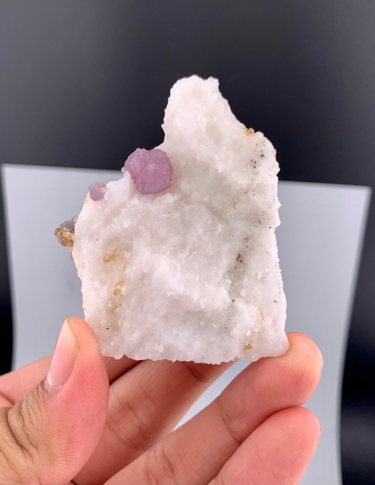 Fluorescent Pink Spinel Crystal On Matrix from Afghanistan - 71 Grams