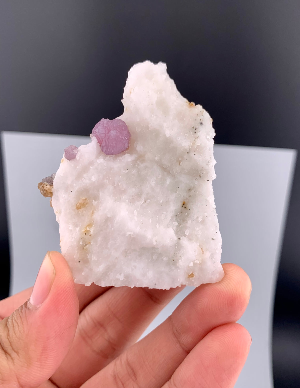 Fluorescent Pink Spinel Crystal On Matrix from Afghanistan - 71 Grams