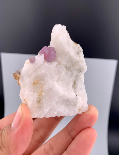 Fluorescent Pink Spinel Crystal On Matrix from Afghanistan - 71 Grams