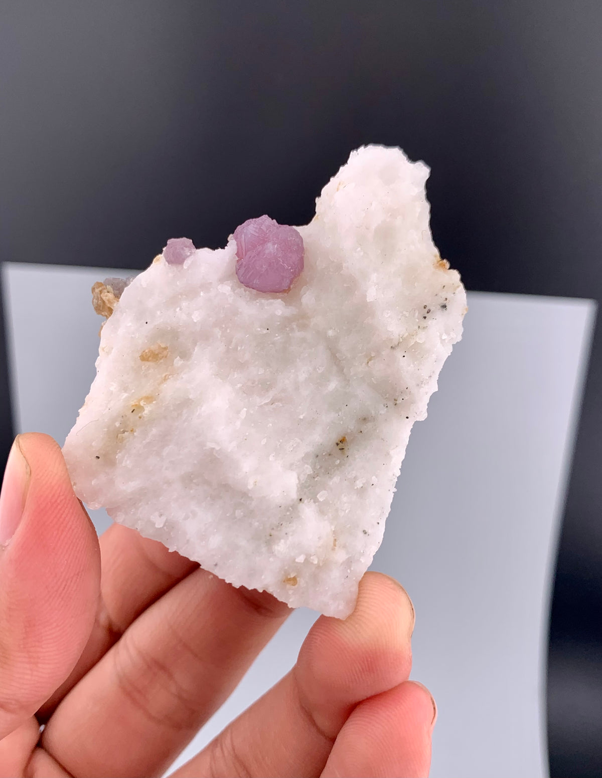 Fluorescent Pink Spinel Crystal On Matrix from Afghanistan - 71 Grams