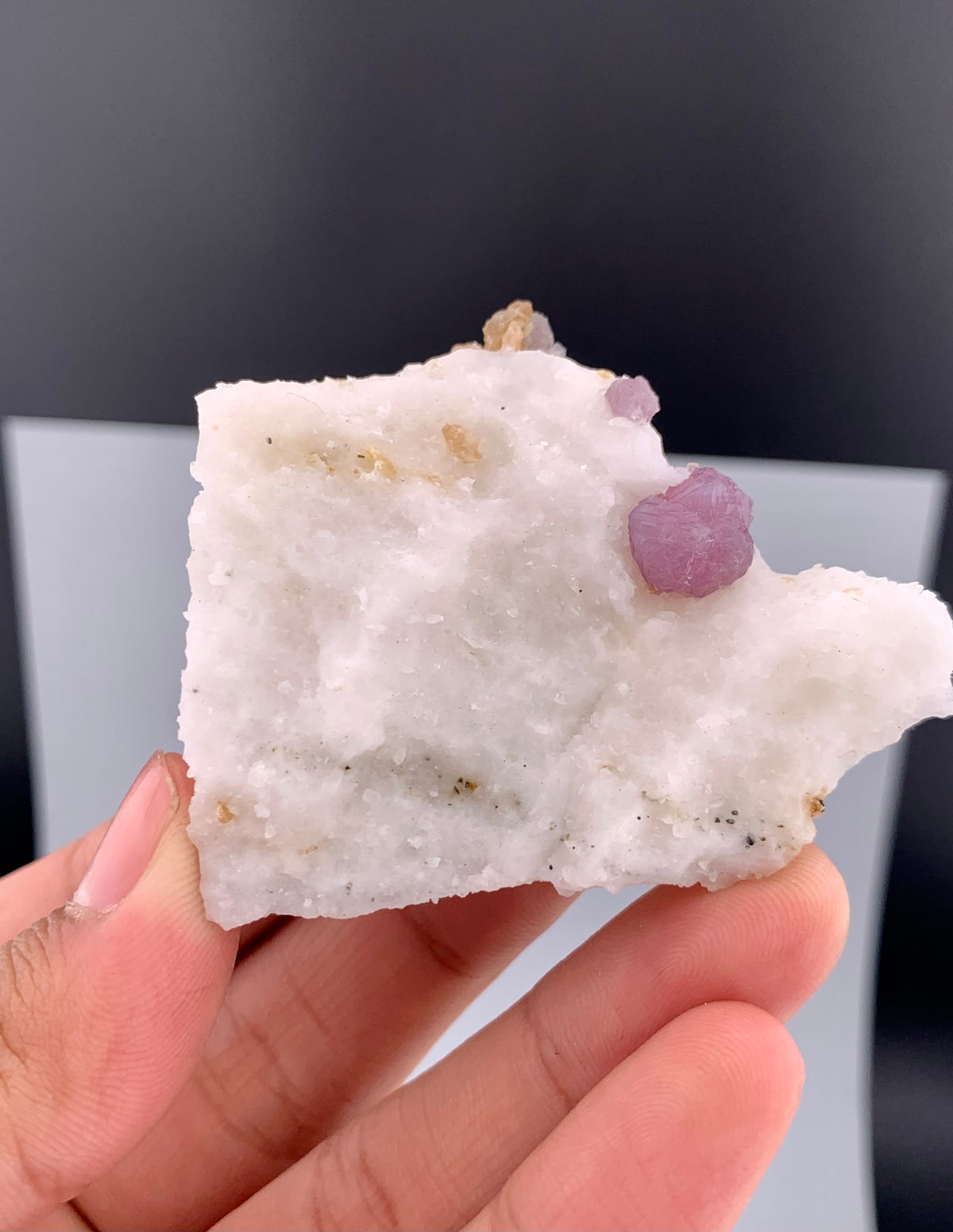 Fluorescent Pink Spinel Crystal On Matrix from Afghanistan - 71 Grams