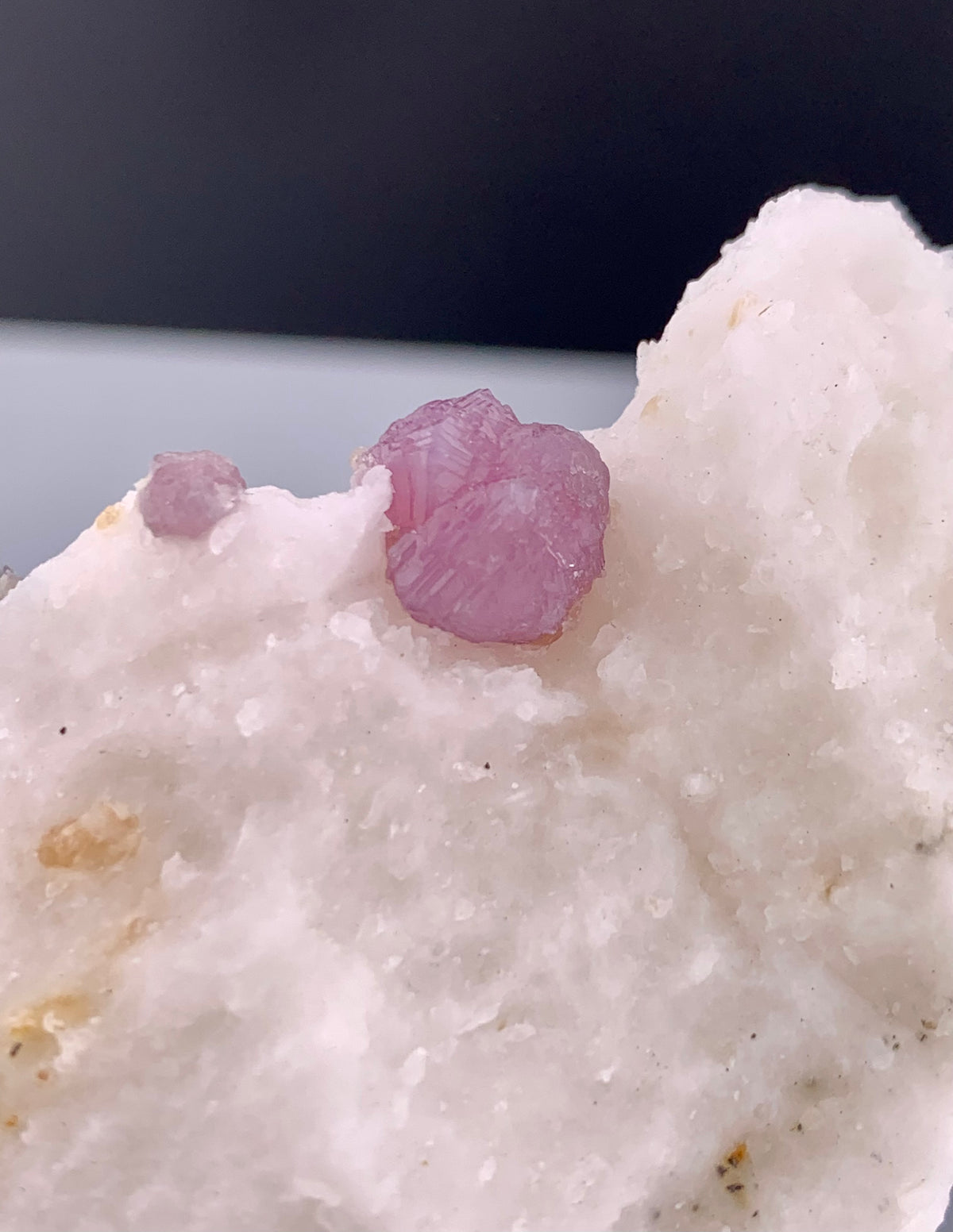 Fluorescent Pink Spinel Crystal On Matrix from Afghanistan - 71 Grams