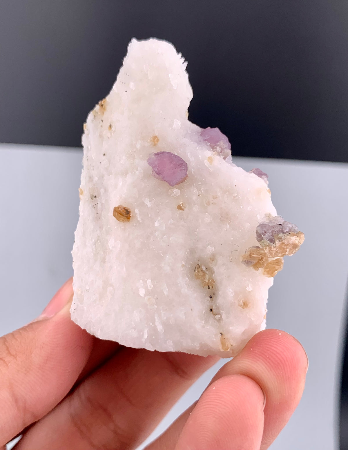 Fluorescent Pink Spinel Crystal On Matrix from Afghanistan - 71 Grams