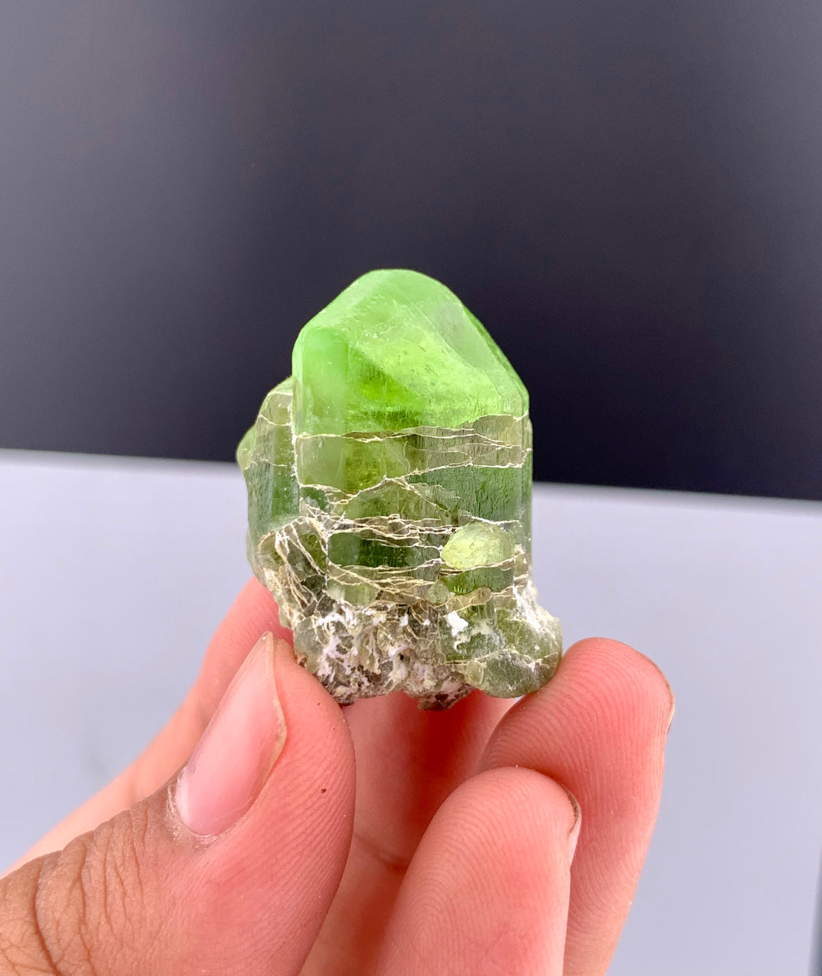 Green Peridot Crystals From Pakistan - 23 Grams