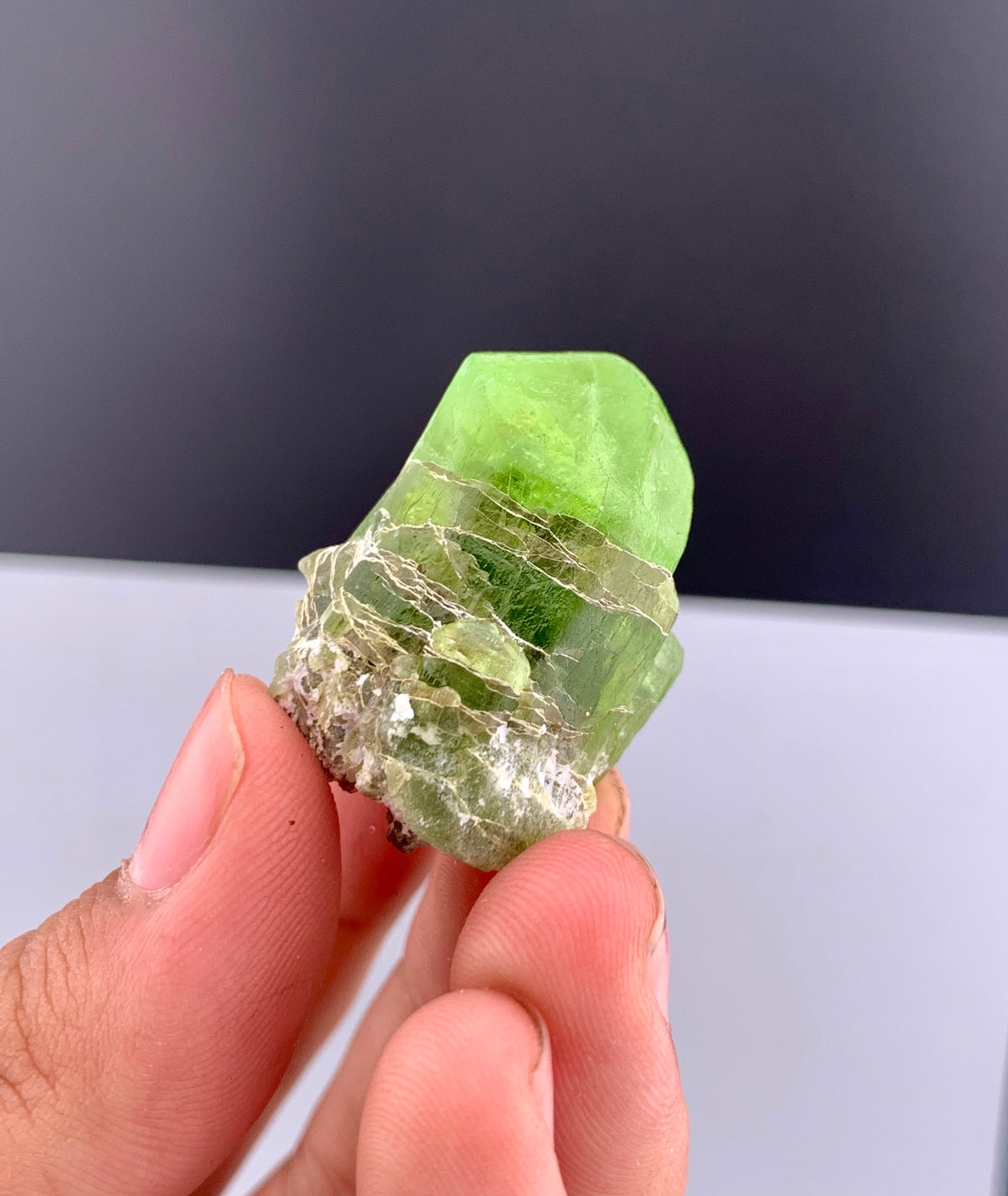 Green Peridot Crystals From Pakistan - 23 Grams