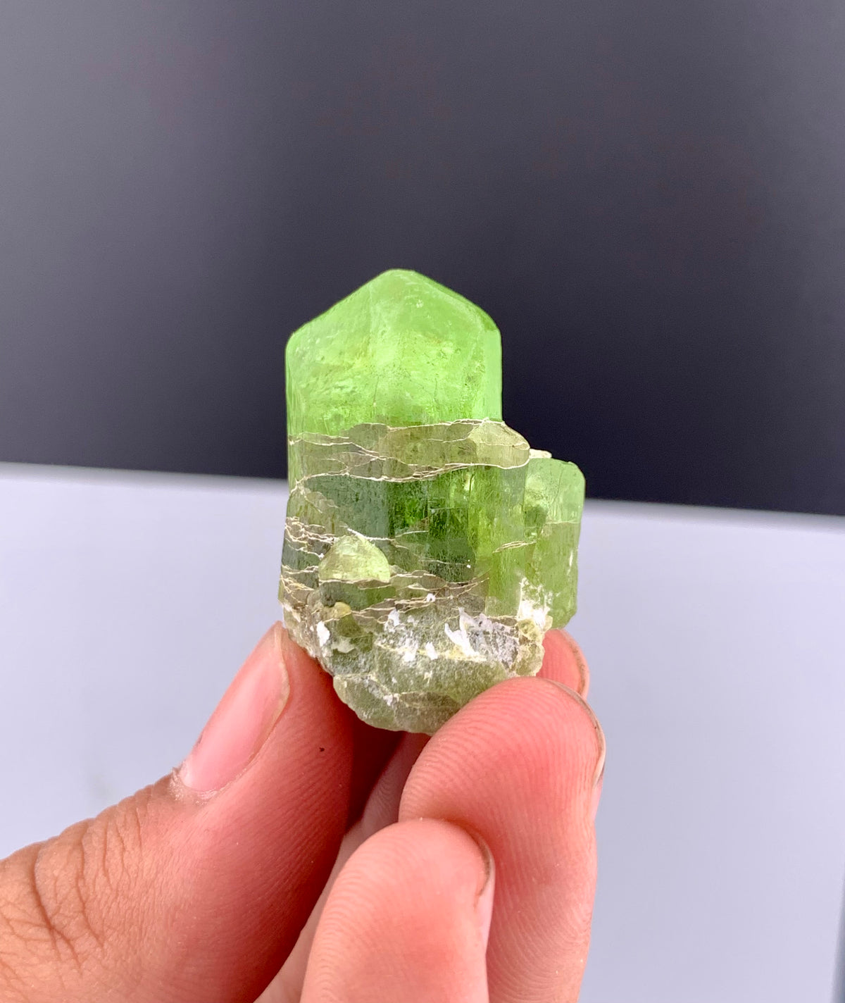 Green Peridot Crystals From Pakistan - 23 Grams