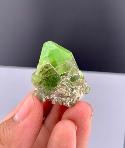 Green Peridot Crystals From Pakistan - 23 Grams