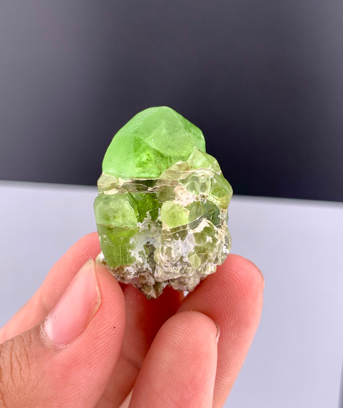 Green Peridot Crystals From Pakistan - 23 Grams