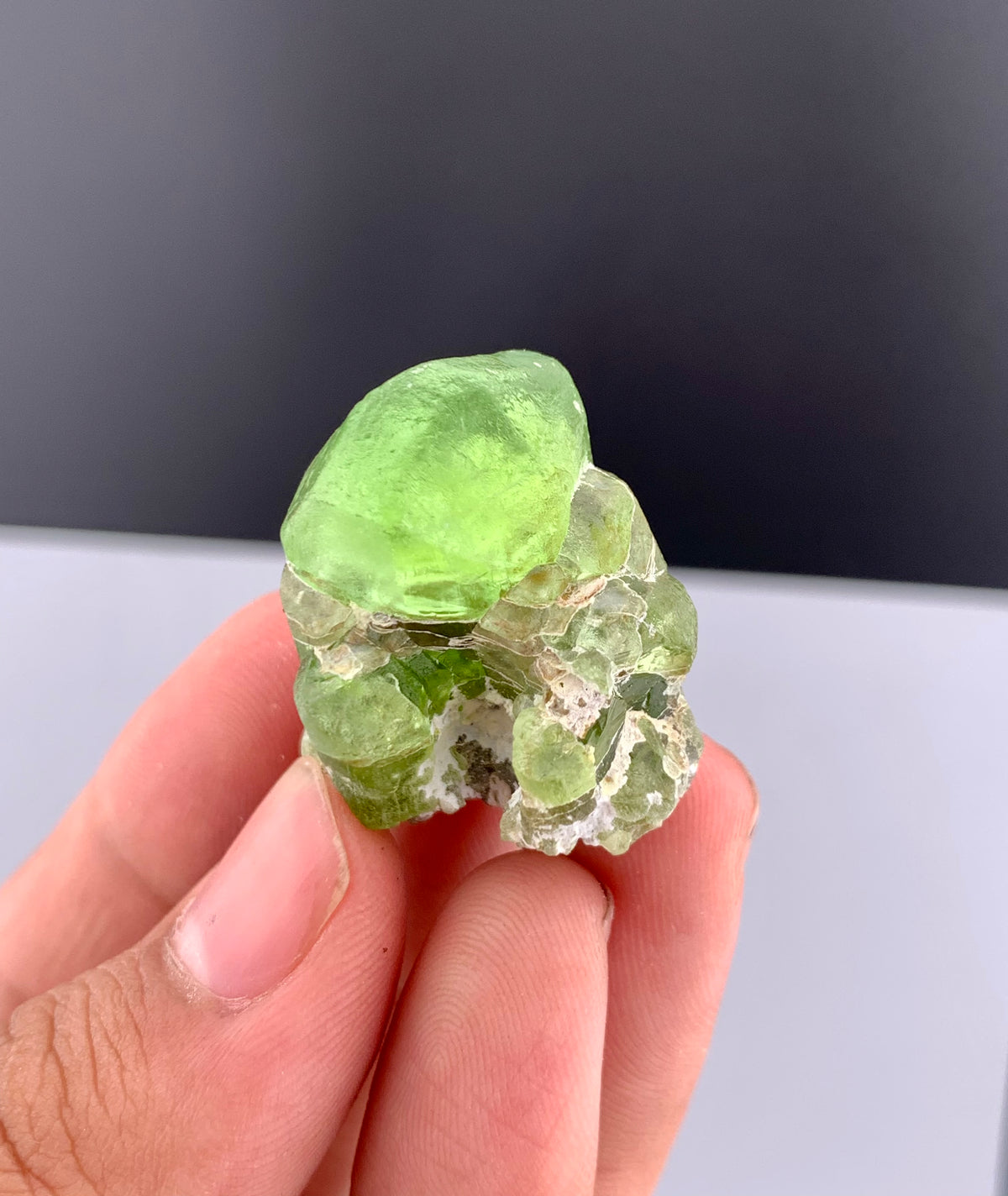 Green Peridot Crystals From Pakistan - 23 Grams