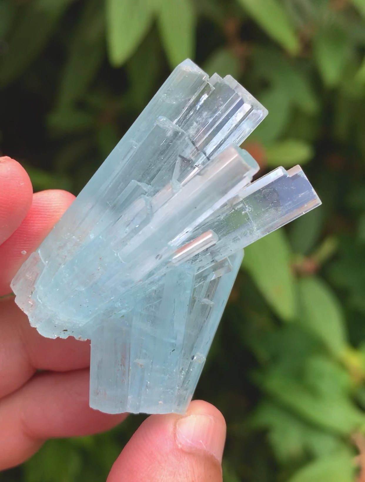 Sky Blue Color Aquamarine Cluster, Aquamarine Specimen, Crystals Cluster, Shigar Aquamarine - 37 gram