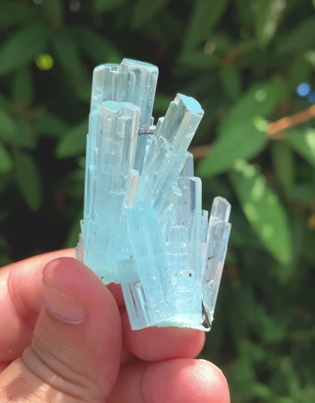 Sky Blue Color Aquamarine Cluster, Aquamarine Specimen, Crystals Cluster, Shigar Aquamarine - 37 gram