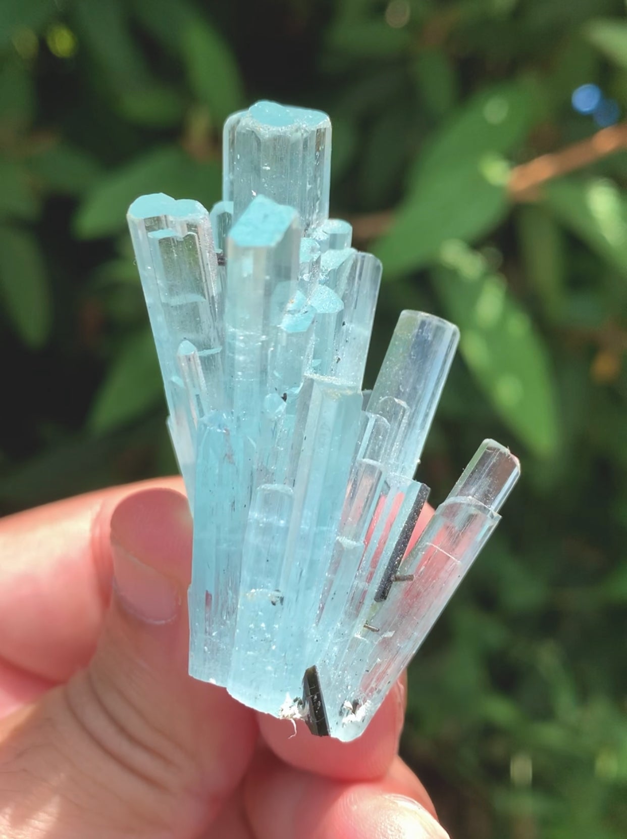 Sky Blue Color Aquamarine Cluster, Aquamarine Specimen, Crystals Cluster, Shigar Aquamarine - 37 gram