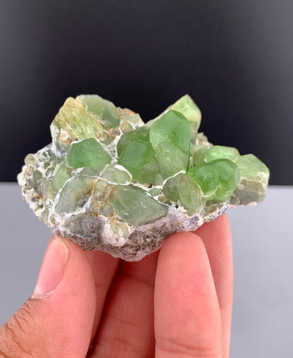 Green Peridot Crystals From Pakistan - 84 Grams