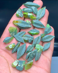 Lush Green Sphene Titanite Crystals Parcel from Skardu Pakistan - 60 grams