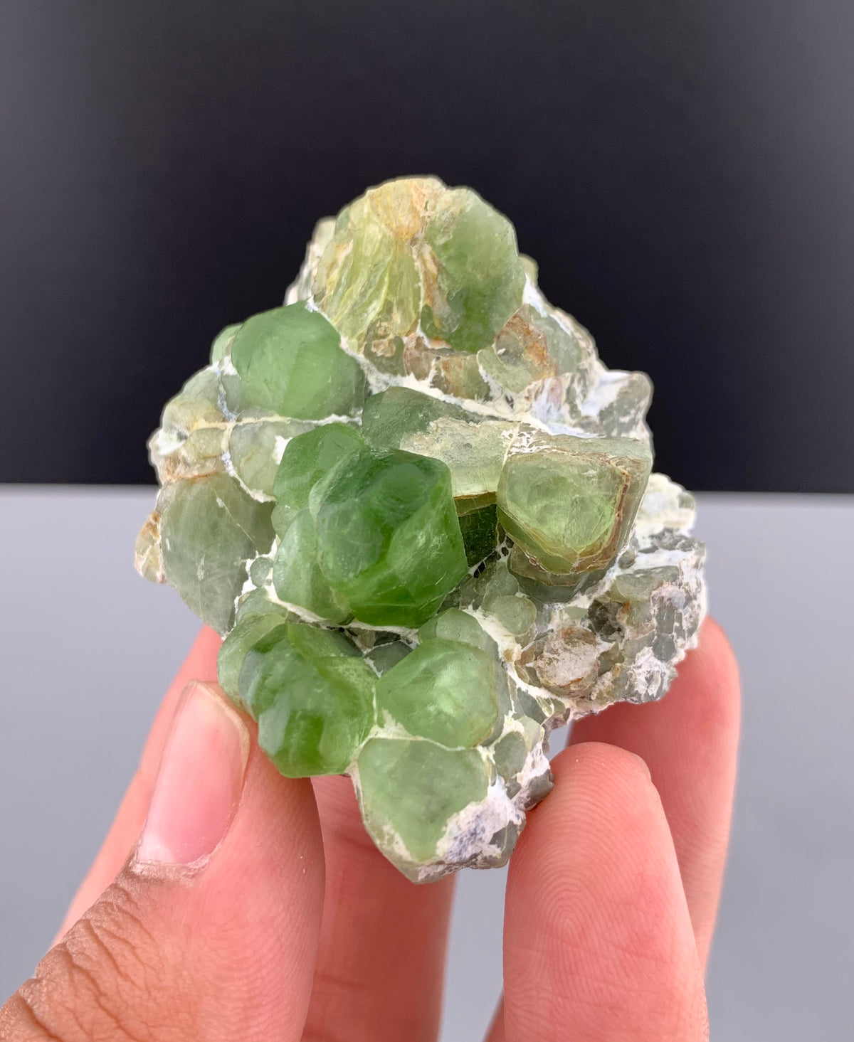 Green Peridot Crystals From Pakistan - 84 Grams