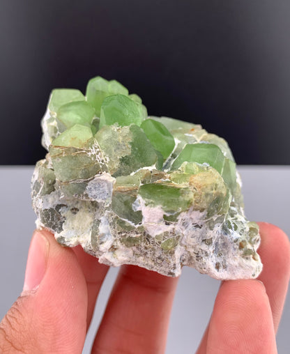 Green Peridot Crystals From Pakistan - 84 Grams