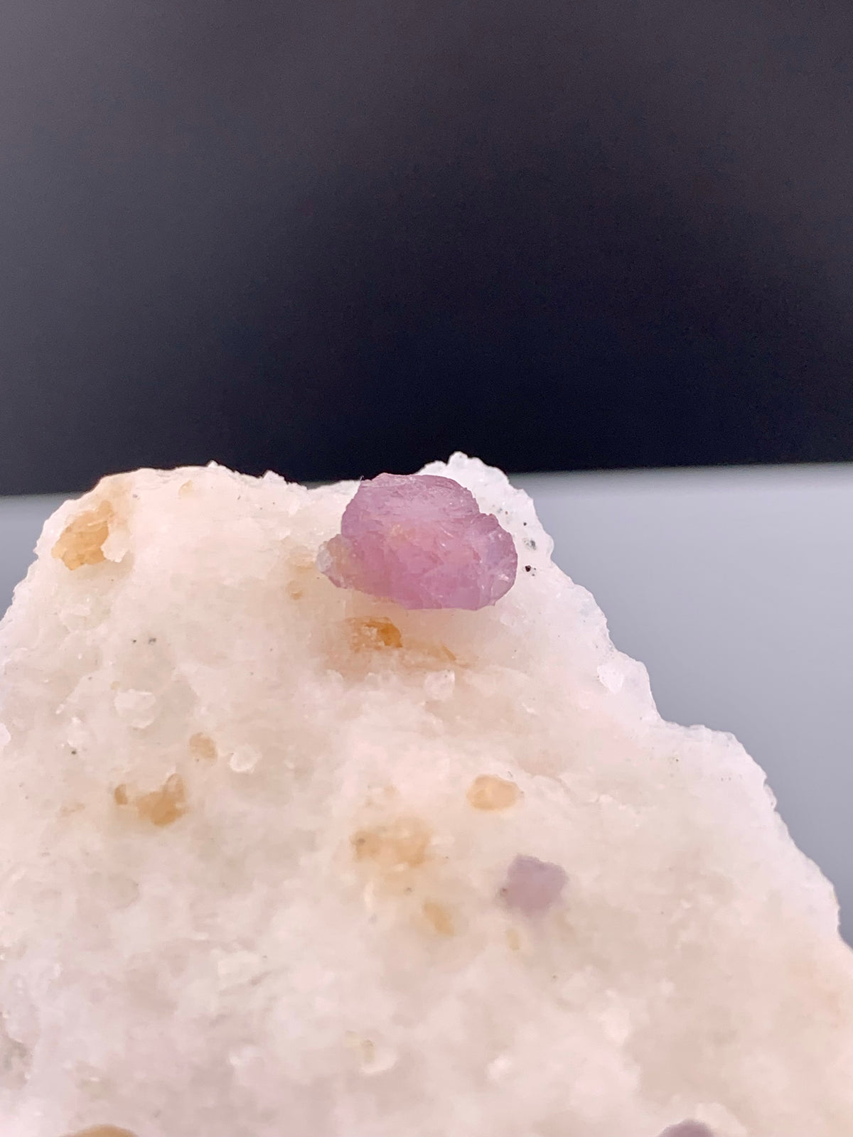 Fluorescent Pink Spinel Crystal On Matrix from Afghanistan - 60 Grams