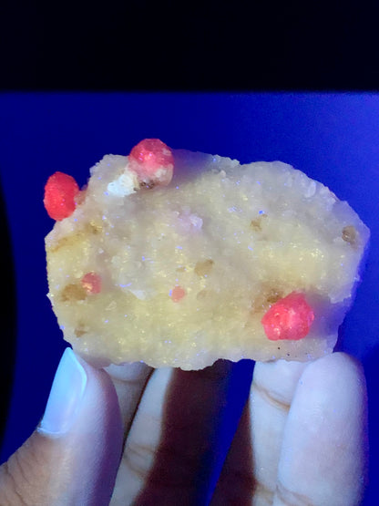 Fluorescent Pink Spinel Crystal On Matrix from Afghanistan - 60 Grams