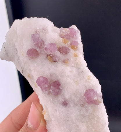 Fluorescent Pink Spinel Crystal On Matrix from Afghanistan - 125 Grams